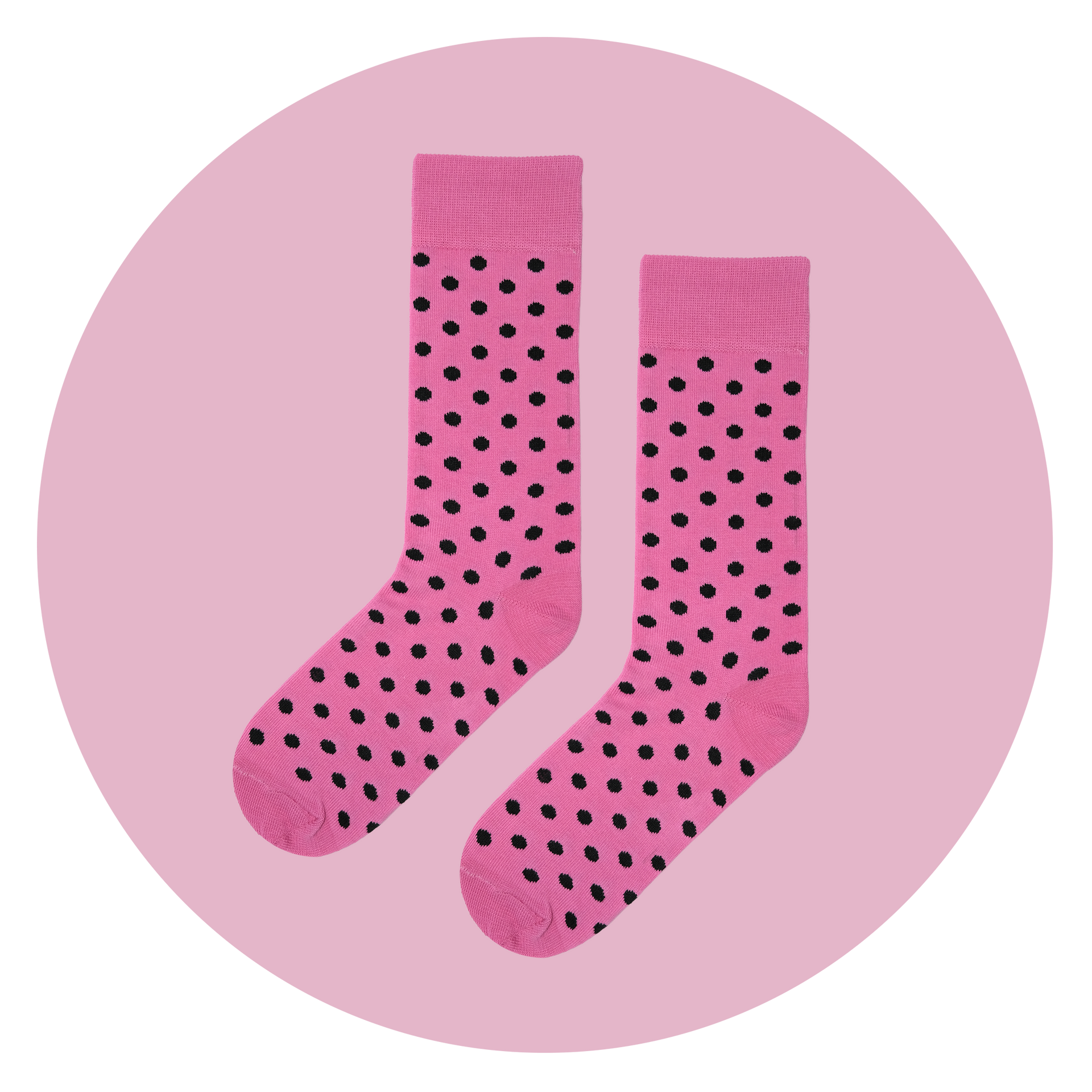 Polka Double Pink & Black