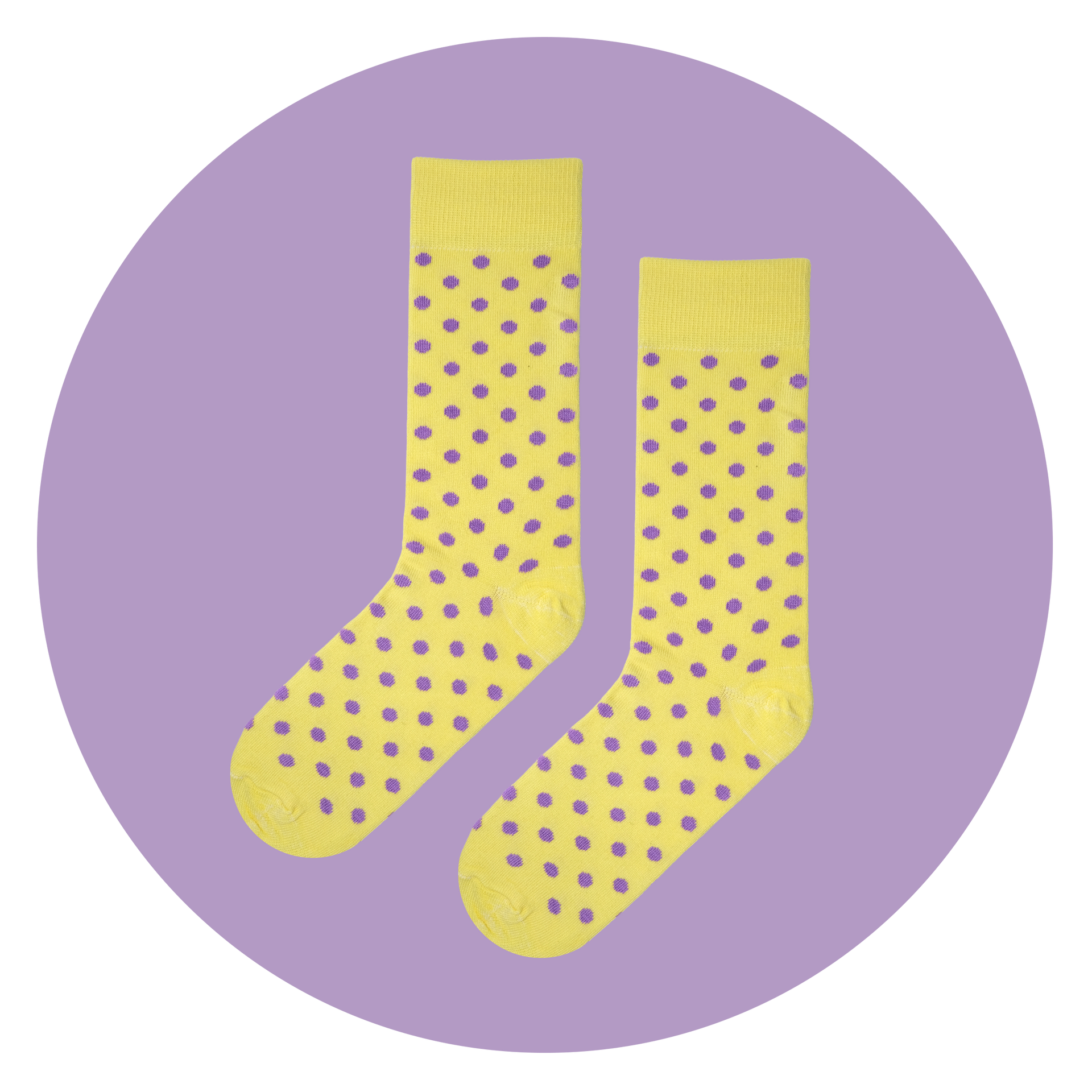 Polka Lemon & Purple