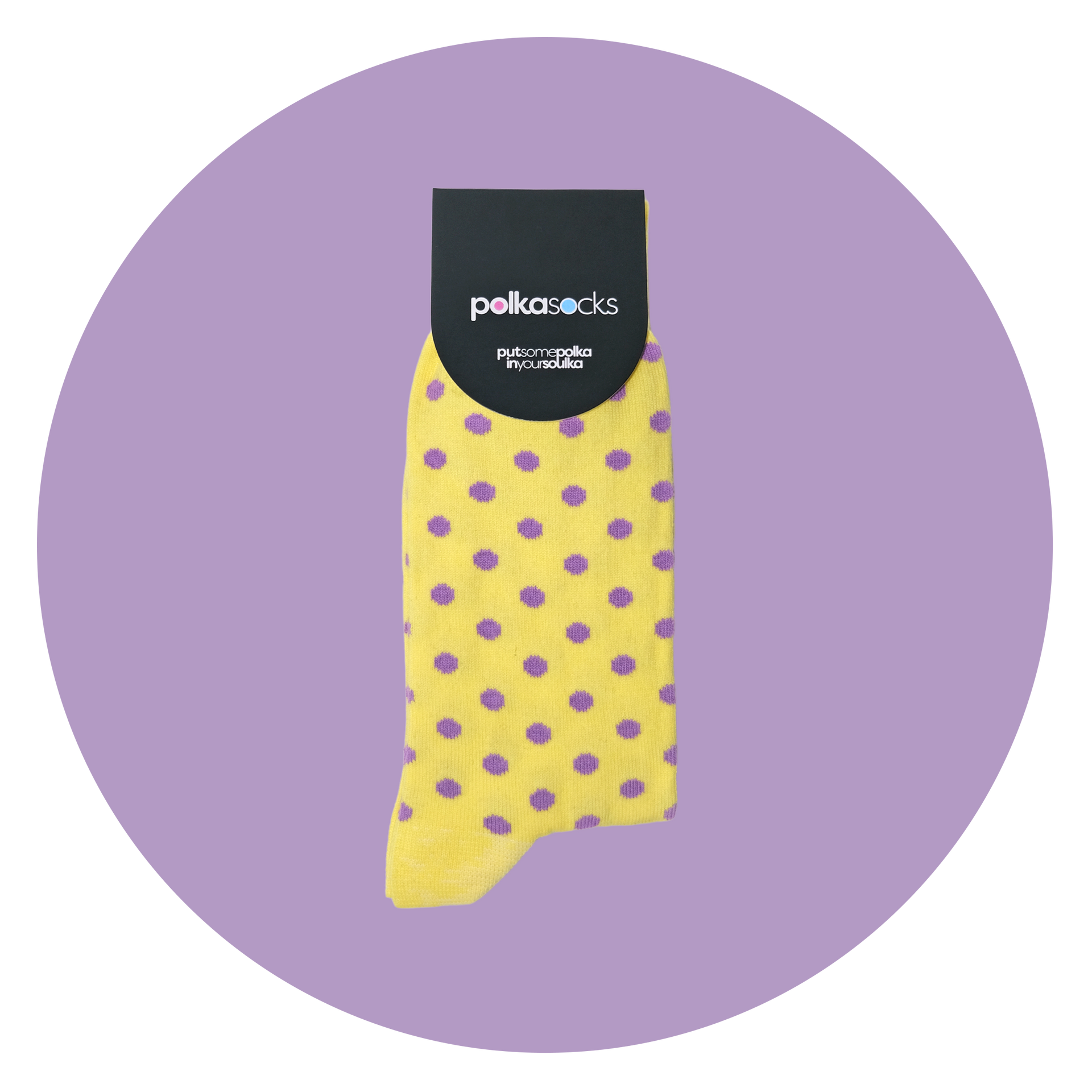 Polka Lemon & Purple
