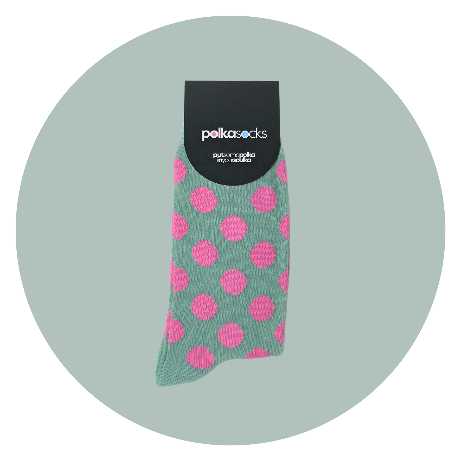 Polka Lime & Pink