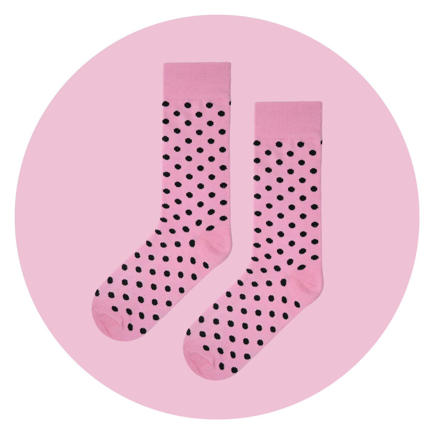 Polka Pink & Black