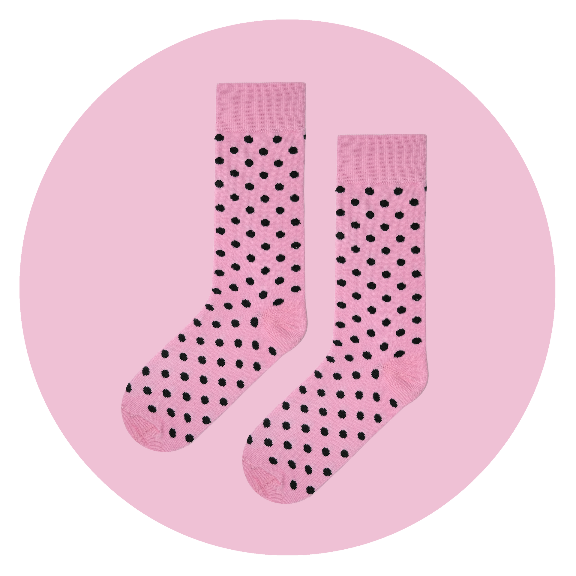 Polka Pink & Black