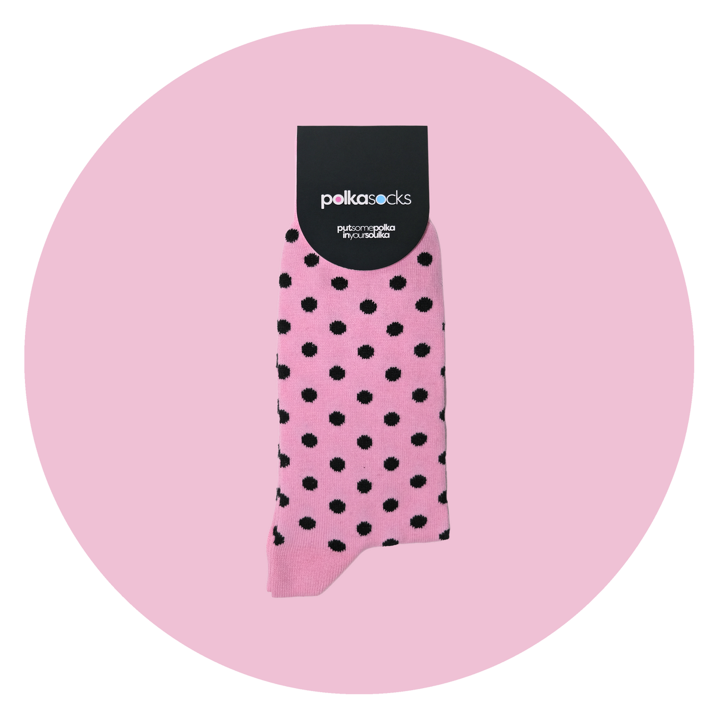 Polka Pink & Black