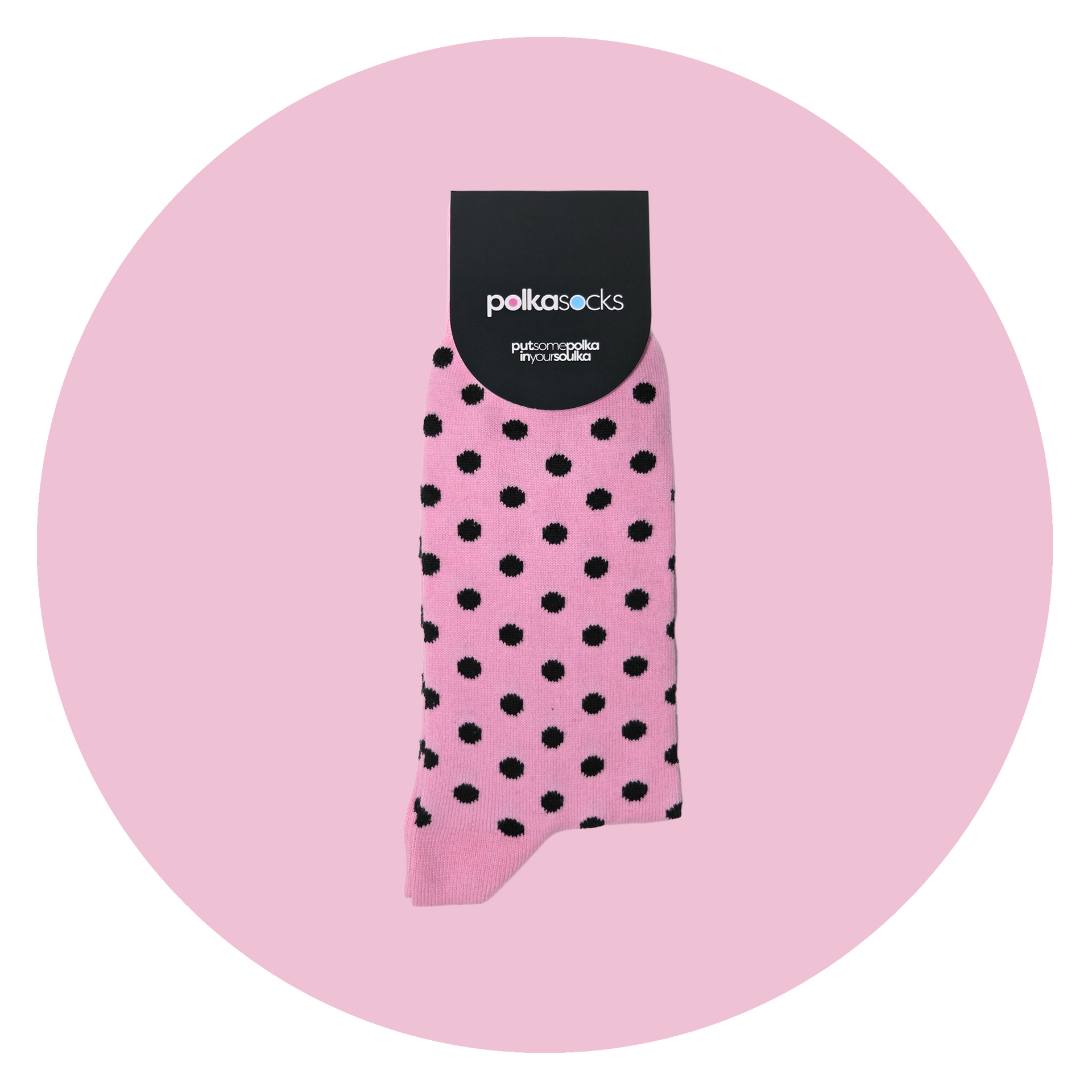 Polka Pink & Black