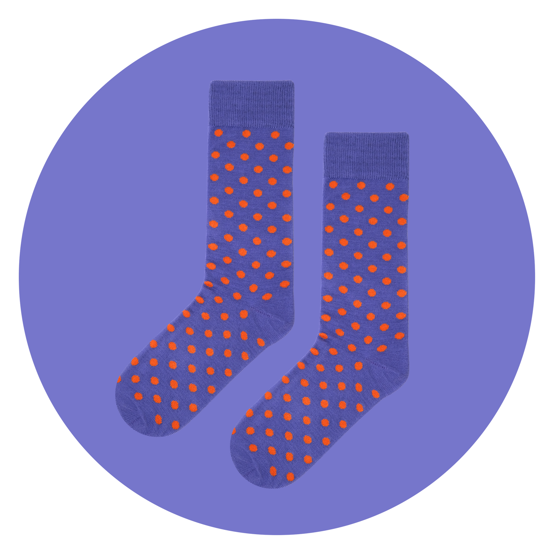 Polka Purple & Orange