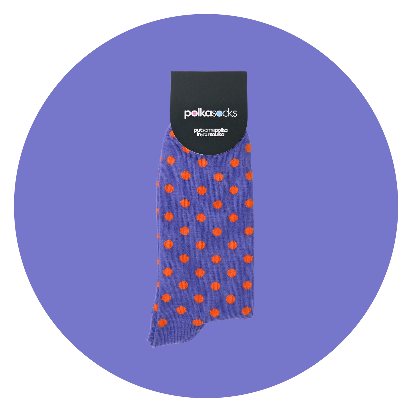Polka Purple & Orange