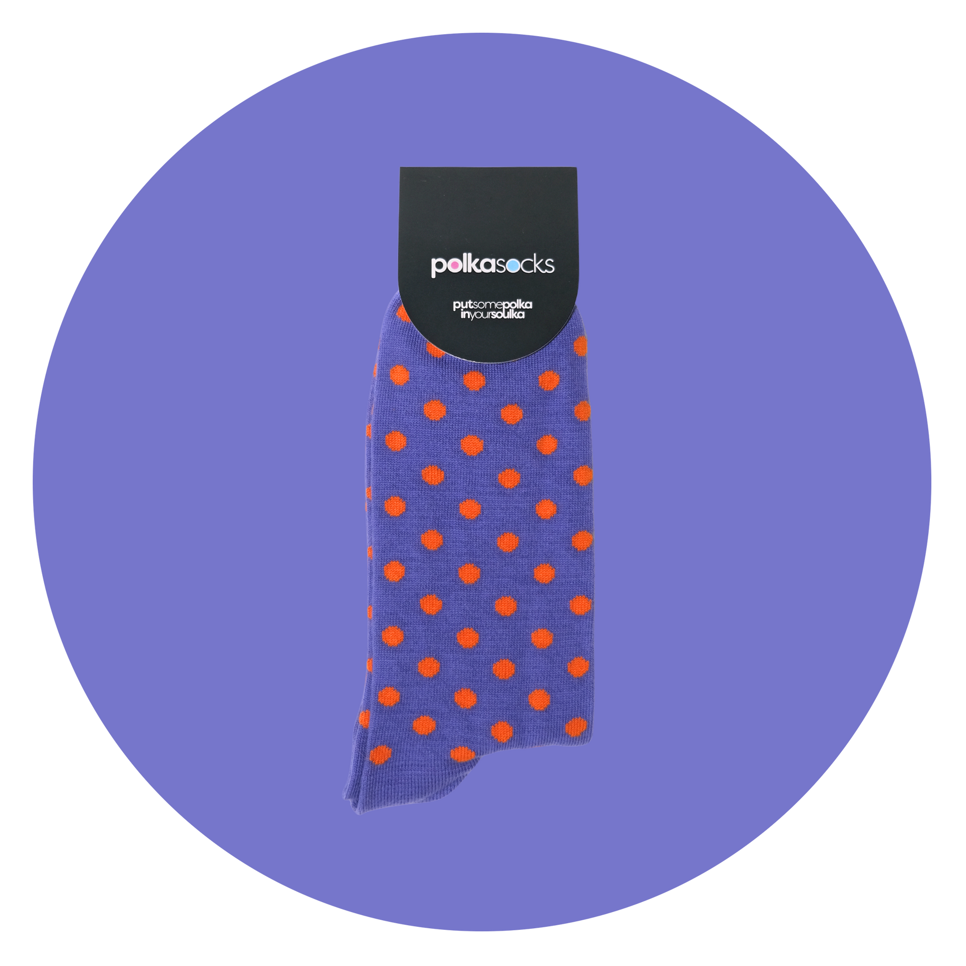 Polka Purple & Orange