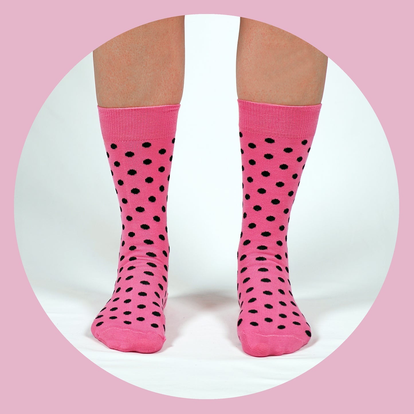 Polka Double Pink & Black