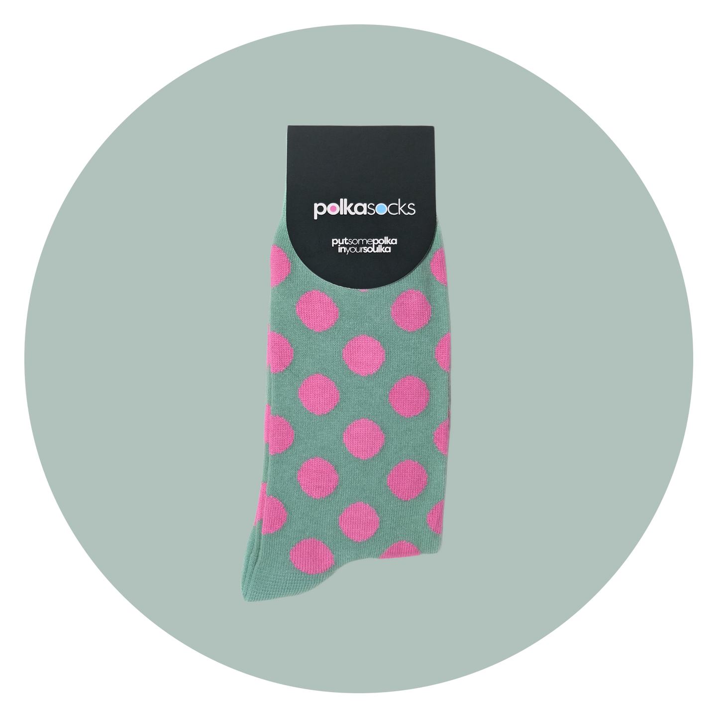 Polka Lime & Pink