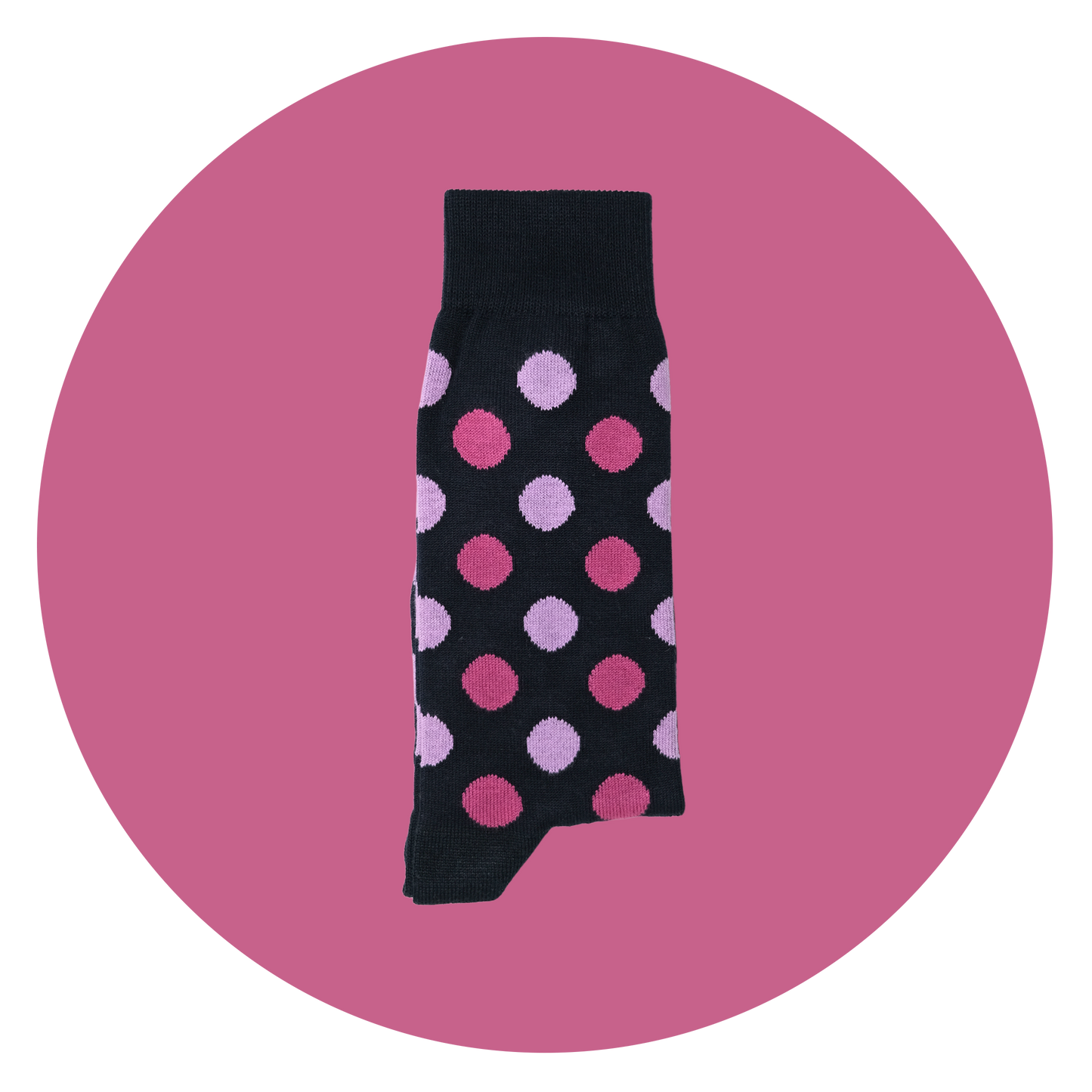 Polka Navy Grape & Lavender