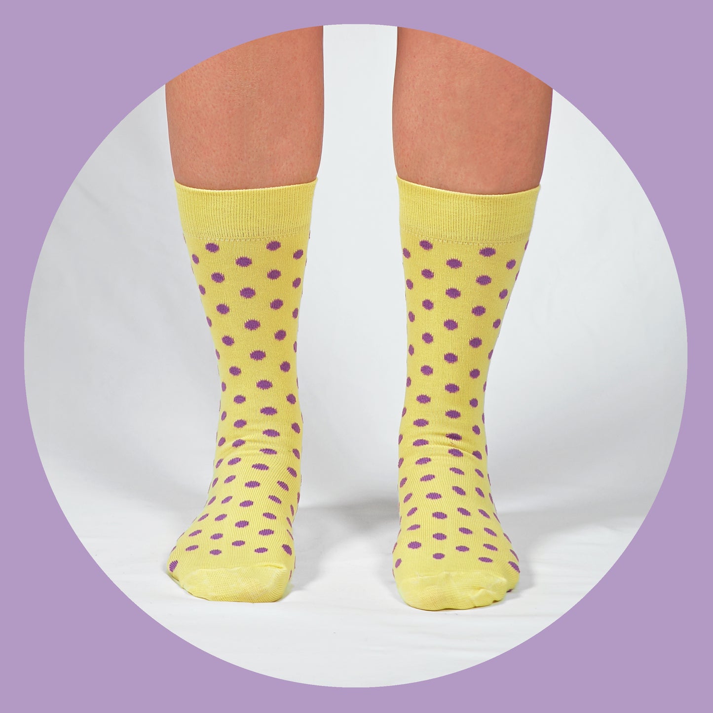 Polka Lemon & Purple