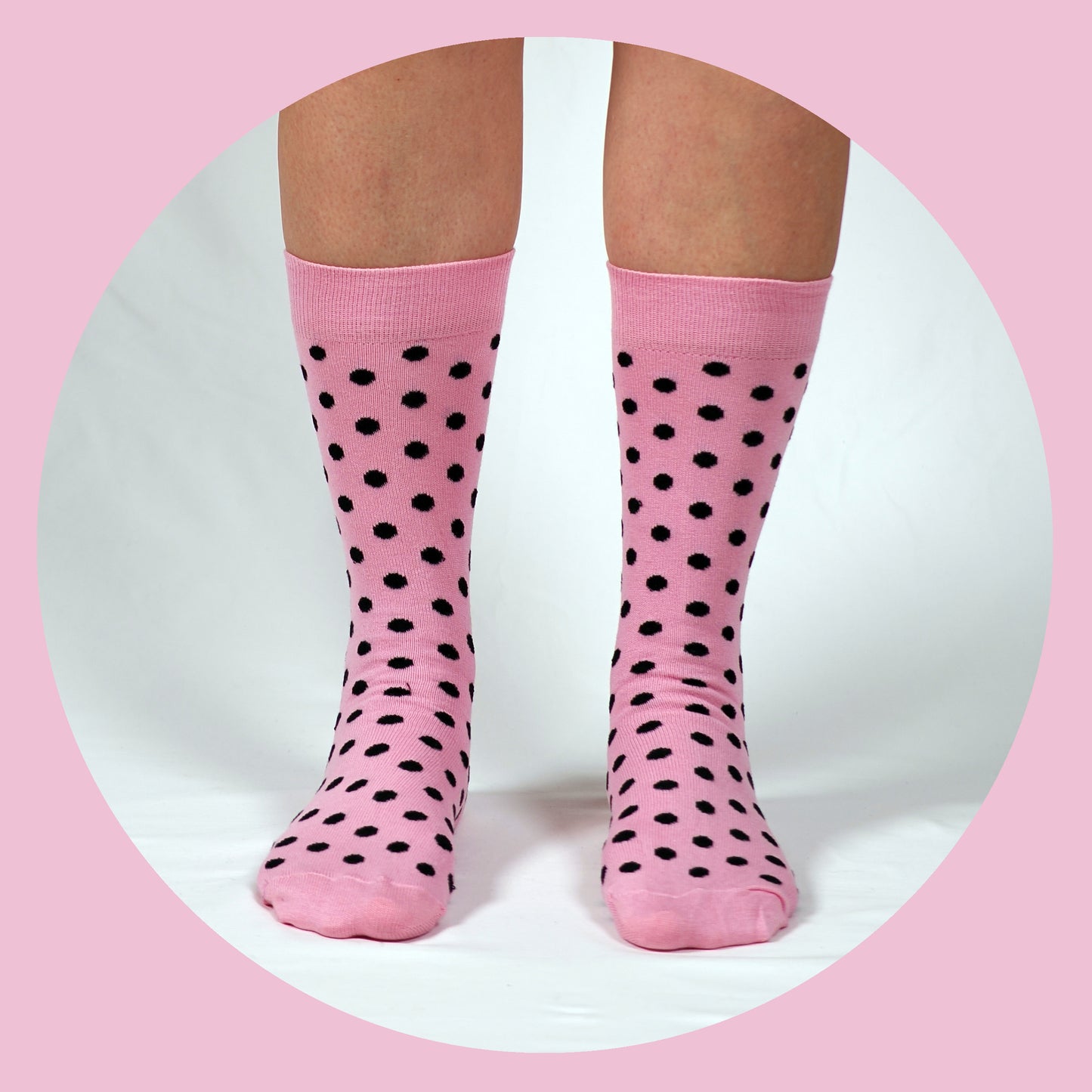 Polka Pink & Black